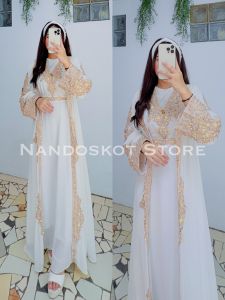 ABAYA LEBARAN DAN PESTA DRESS MUSLIMAH MEWAH ELEGAN PREMIUM CERUTY BABYDOLL - NS FRY ABAYA