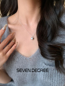 Pure Silver Necklace for Women New Chinese Style Fat Luck Charm Pendant Lockbone Chain  out Brand QI DUXIN Jewelry