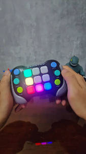 OSSDE Light Up Pop-it Game Quick Push Bubble Game Electronic Poppet Handheld Fast Push