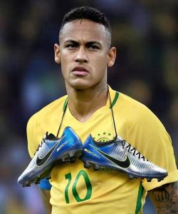 Brazilian national team jersey player edition Neymar printed signature short sleeve football shirt silicone badge armband fan commemorative gift