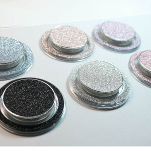 Magnetic Absorption Mobile Phone Stand with Airbag Detachable Base Ring Plate Buckle Extendable Portable Sparkling Glitter Powder