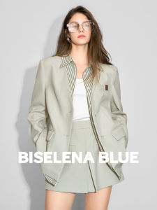 BEIQIANI | Elegant and High-quality Striped Womens Suit Jacket