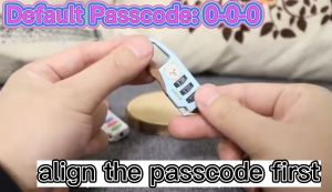 1PCS Resettable 3 Digit Combination Lock Padlock for Suitcase Locker 4143