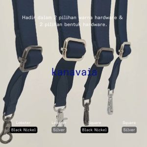 Tali Tas Strap Selempang Kanavaia Adjustable Crossbody Bag Strap 3.8 cm (Square Ring Hooks)