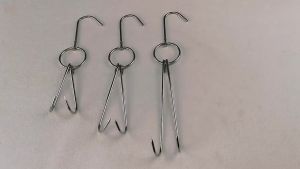 MlaDen ตะขอเกี่ยวเป็ด ตะขอแขวนไก่ย่าง ตะขอแขวนเป็ดย่าง ตะขอสแตนเลส 10 ชิ้น สำหรับแขวนเป็ดย่าง ไก่ย่าง เนื้อสัตว์ต่างๆฯลฯ