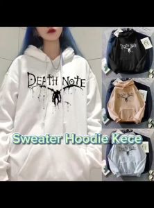 Anime One Piece Luffy Sweater Hoodie Anime Korea Style Size M-L-XL-XXL Bisa Bayar Ditempat COD\nDEATH NOTE Sweater Hoodie Anime Korea Style Size M-L-XL-XXL Bisa Bayar Ditempat COD\nSweater Hoodie Pria Dan Wanita Anime One Piece Luffy Bahan Babyterry