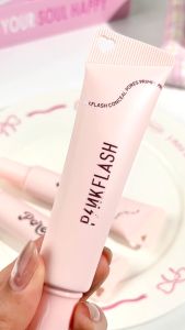 PINKFLASH LovingHeart Poreless Brightening Primer Poreless Blurry Matte Finish Brighten Skin Tone Oil Control Lightweight Moisturizing Nourishing Non-Sticky
