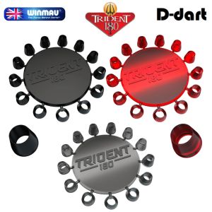 WINMAU DART ACCESSORY - TRIDENT 180 DART POINT CONES - PROTECTS YOUR FLIGHTS 12pcs/pack