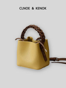 High Quality Exclusive Leather Bucket Bag Women Commuter Minimalist