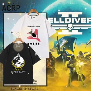 Helldivers Video Game Merchandise T Shirt 100% Cotton