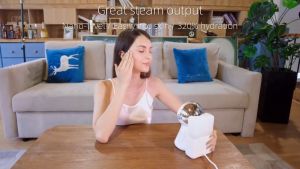 foreverlily Nano Facial Steamer LED Light Therapy Calm the Skin Improves Fine Lines Facial Steamer