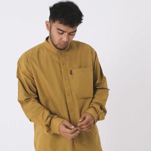 MGee Baju Kemeja Pria Shanghai Koko Oversize Axton 3 Lime