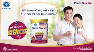 Sữa bột Nutricare COLOS GLUCARE Bổ sung Sữa Non cho người đái tháo đường (800g)
