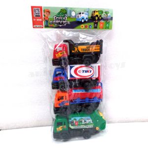 Mainan Mobil Mobilan Truck Set City Service isi 4 pcs no OCT 6136