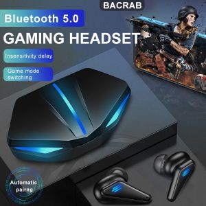 🎧COD+original+Ready Stock🎧Gutek K55 tws 5.0 Wireless gaming bluetooth Headset With Powerful bass Low Latency gaming mic