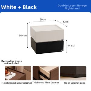 Vintage Modern Nightstand for Bedroom Storage