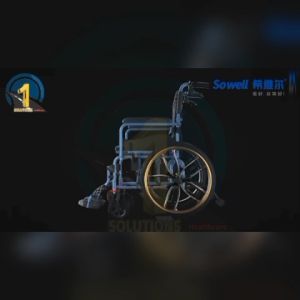 [SO WELL - ANTI-SHOCK SERIES] 18" Seat Lightweight Luxury Self-Propelled Wheelchair with Independent Anti-Shock