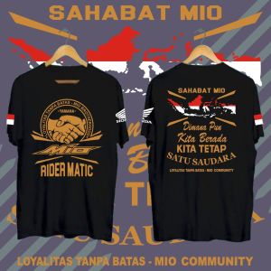 KAOS TSHIRT BAJU DISTRO SAHABAT MIO LOYALITAS TANPA BATAS BLACK