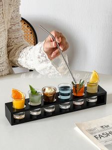 B52 Bullet Cup Set Shot Glasses Cocktail Making Tools Tequila Shot Cup Rack Nordic Style Bar Accessories Vintage Inspired