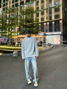 Quality Mens Long Sleeve T-Shirt Loose Fit Basic Base Layer Sweatshirt Spring Autumn Cotton round Neck Casual Style