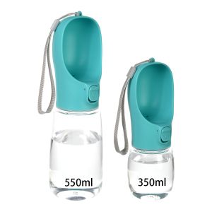 Portable Dog Water Bottle for Small Big Dogs Bowl Outdoor Walking Pet Travel Water Dispenser Feeder with Lanyard Puppy Supplies