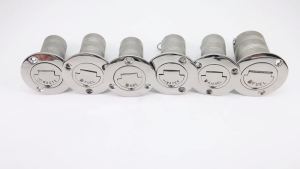 RYSJM | 38mm(1.5inch) 50mm(2.0inch) Deck Filler Caps Stainless Steel Deck Filler Keyless Cap GAS DIESEL FUEL WASTE LOGO for Marine Boat