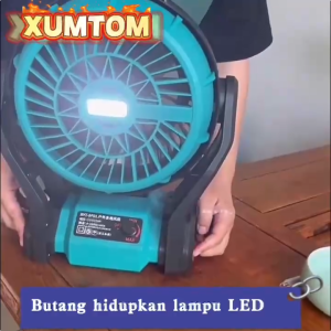 (การรับประกัน 3ปี) พัดลมไร้สาย12นิ้ว พัดลมใช้แบต พัดลมแบตเตอรี่12 พัดลมแบบพกพา พัดลมแคมป์ปิ้ง cordless fan พัดลม กันน้ำกันฝุ่น มีไฟLEDส่องสว่าง น้ำหนักเบา