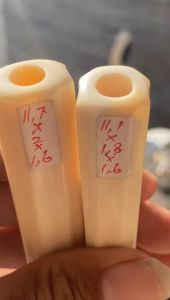 Pipa GG Asli Lokal Panjang 11cm Model Blimbing Bahan Merah Bening