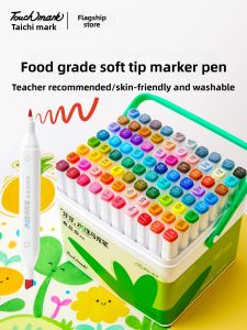 Touchmark Water-Based Soft Tip Dual-Tip Markers for Children Art Supplies Washable Cartoon Design 24 Colors 36 Colors