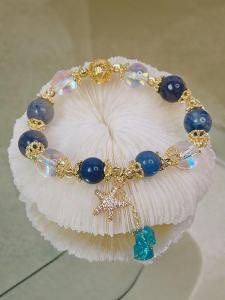 Original Design Natural Stone Bracelet Versatile Holiday Style Gift for Besties Womens Fashion Creative Cultural Accessory