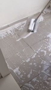 2in1 แปรงถูพื้น ทำกระบวนการสะอาดปาดน้ำ รวมถูกกระบวนการ 2 สี