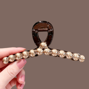 Elegant Shark Hair Clip Womens Stylish Half Updo Versatile Premium Quality Acrylic Hair Accessory for Daily Use And Commuting