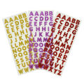 1/3Pcs Glitter A-Z ตัวอักษรตัวอักษรสติกเกอร์ Scrapbooking เครื่องเขียนอุปกรณ์โรงเรียนสีดํา/ทอง/เงิน/สีแดง/สีฟ้า/สีชมพู/สีม่วง/สีเขียว. 