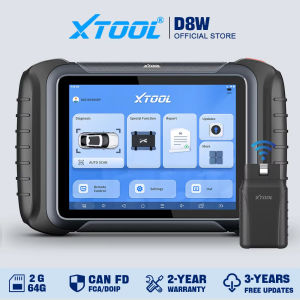 XTOOL D8W Car Diagnostic Tools ECU Coding Bi-directional Scanner Key Programming 42+ Resets OBD2 Scanner Add CANFD DOIP PK D8 BT