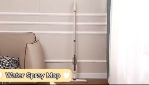 Hapok Water Spray Mop 360 Degrees Rotating 350mL Water Tank Mop & Cleaning Cloth