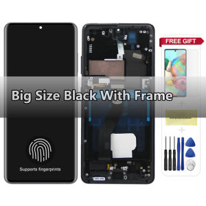 AMOLED For Samsung S21 Ultra 5G LCD Display Touch Screen Digitizer Assembly For S21 Ultra G998B G998B/DS With Frame