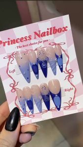 PrincessNailbox[mãTP27]móng úp sơn gelthiết kế thủ công(tặng keodũamiếng dángiấy lau…)