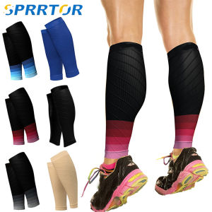 1Pair Sport Compression Calf Sleeves–Calf Cramp and Shin Splint Sleeves–Leg Compression Socks 20-30 mmHg for Pain ReliefRunning