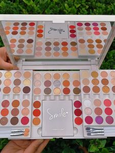 Colorina Pro-Artist Velvet Eyeshadow Palette Portable Matte Shimmer Highlighting Blush Contour Combination DIY Natural Stereo Long Lasting