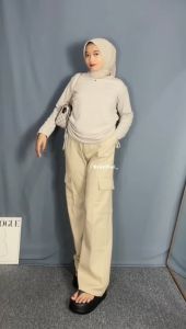 Celana Cargo Wanita Kulot Cargo Wanita