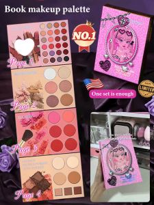 Makeup Palette Pattern Book Highlight Concealer Eyeshadow Blush Makeup Full Makeup Set