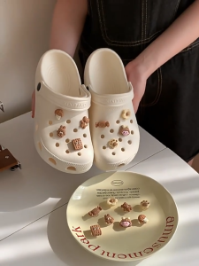 Women Sandals Cartoon Slippers White Clogs For Girls Chunky Sandals Beach Sandals