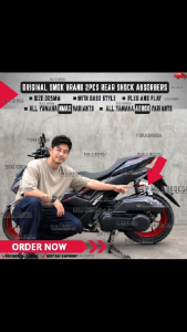 Original Smok Rear Shock Absorbers 2pcs set for Yamaha NMAX V1 V2 V3 / Yamaha Aerox V1 V2 V3 305mm Baso Style KinhinShop