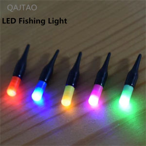 5Pcs Led Luminous Floating Tail Light Glow Color Change Stick Bean Thick Head Fishing Float Tail Light Fishing Gear Accessories
