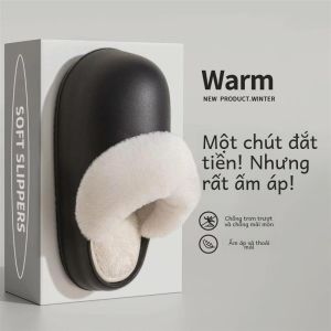 Dép Đi Trong Nhà Đế Dày Chống Trượt Mùa Thu Đông Cho Nữ Dép Đi Trong Nhà Ngoài Trời Đế Cao Su Thoáng Khí