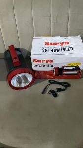 Surya Senter Led Lampu Emergency 2in1 SHT40W +15 LED SMD Rechargeable 12 Jam