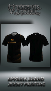 Kaos marinir bahan jersey warna hitam motif depan