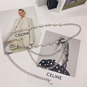 Fashionable Crystal Metal Chain Waist Chain Accessory for Women Alluring Design Versatile Skirt Pairing High-End Feel by Wenwen Home