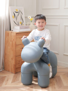 Popular Ponychair Pony Chair Outdoor Kids For Home Creative Decoration Cartoon Shoe Changing Stool Plastic Animal Chair
