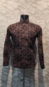 KEMEJA BATIK PRIA SLIM FIT MOTIF MEWAH KATUN LENGAN PANJANG ACS 266